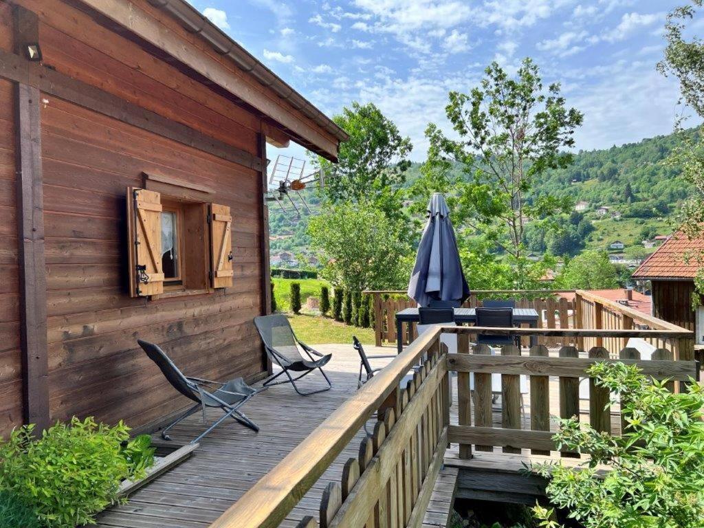 Le Chalet Du Pere Michel, Jacuzzi, Sauna, Jardin La Bresse Exterior photo